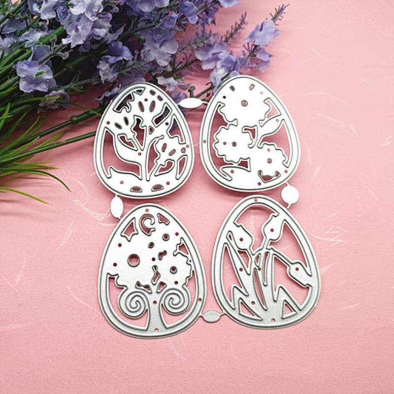 Velikonoční vajíčko Kovové vykrajovátka Ruční výroba DIY Scrapbooking Ražební potřeby pro děti Děti Dívky