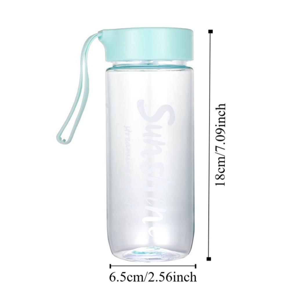 Portable 600ml Large Capacity Water Bottles Clear Leak Proof Travel Kettle Plastic Lightweight Sports Water Cup Outdoor Sports