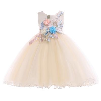 Rochii De Toamna Fata Dulce Mireasa Copii Brodate Ball Gown Lace