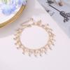 Women Fashion Crystal Tassel Anklet Beach Foot Jewelry