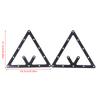 2Pcs Triangle Sports For Magic Pool Table Thin Reusable Cue Accessories Placing Billiard Rack Practical Ball Holder Positioning