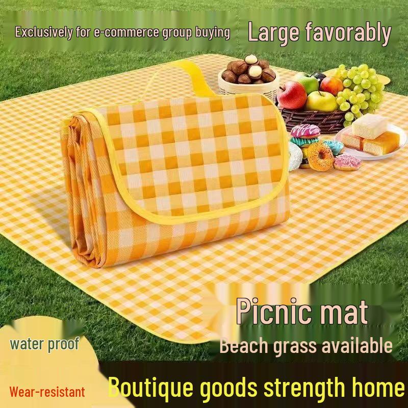 Portable Outdoor Picnic & Camping Mat: Moisture-Proof, Stylish, Essential for Spring Outings