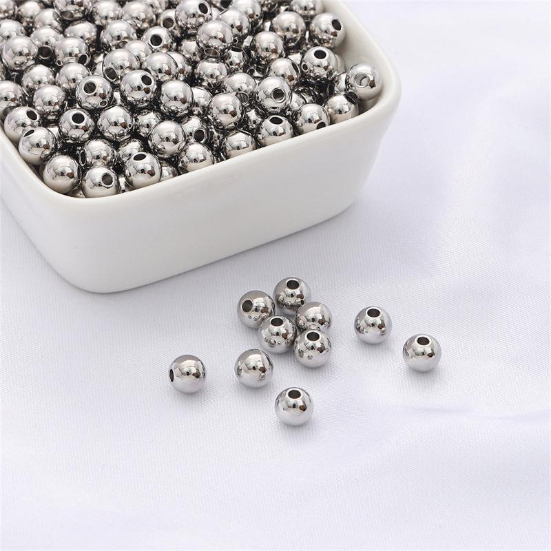 

Медные бусины-разделители с заполнением золотом 14 карат: Гладкие круглые бусины, сохраняющие цвет, для изготовления своими руками украшений и аксессуаров. 2mm, Hole 1mm, 100pcs/pack