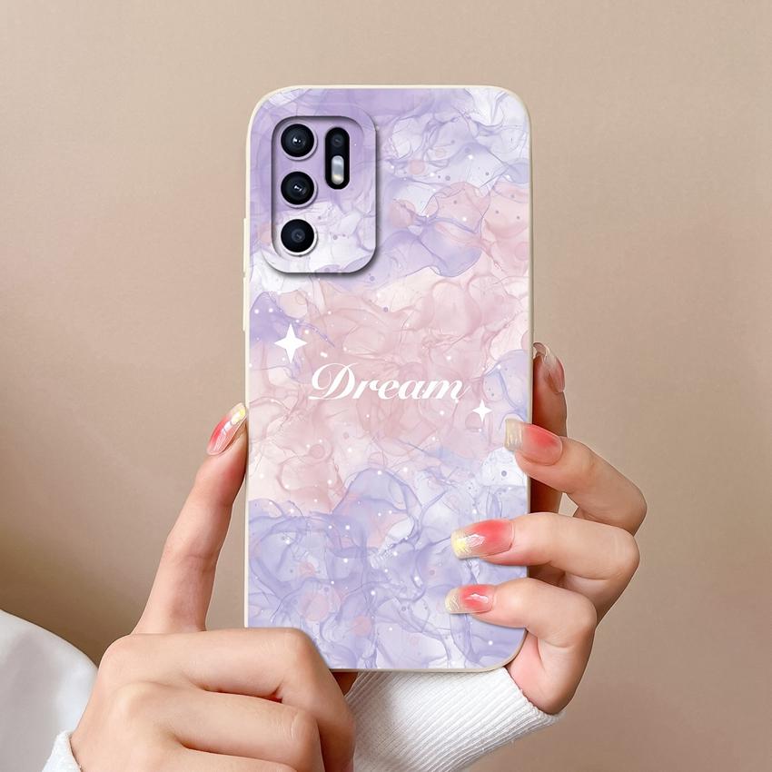 For Oppo Reno6 7 8 10 Pro Lite 6z 7z 8z Phone Cover Fashion Oil Painting Black Cat Patterns Soft Casing Screen Protector Anti Slip Shell For Oppo Case
