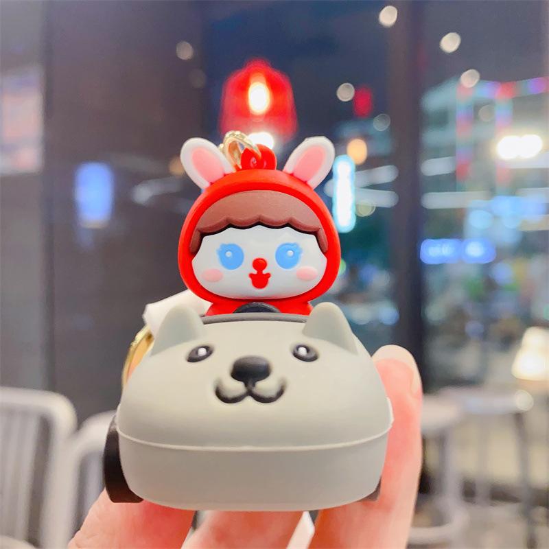 Cute Creative Children's Toys Exquisite Pull Back Car Keychain Bag Pendant