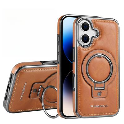 Suitable for IPhone16 Phone Case Stand, Magnetic Attraction, Full Cover of Apple 12promax, 15 Anti-drop, 13/14 Leather Case