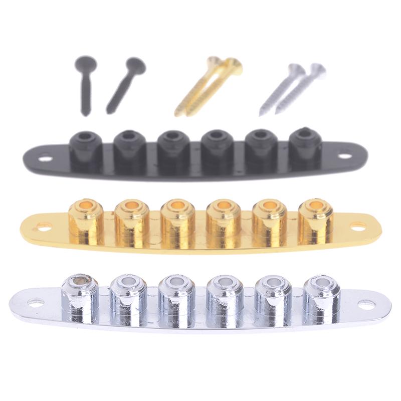 1 Stück Gitarrenbrücke String Thru Body Ferrule Buchse Platte Gitarrenzubehör
