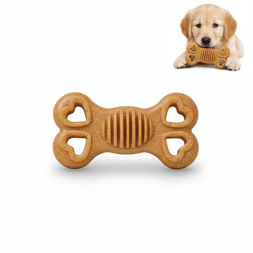 

1PCS Puppy Chew Toys Textured Dog Bones for Puppy Healthy Teeth and Interactive Play 1PCS дубильна кора