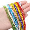 10 Stück 6mm Handgemachte Lampwork Glasanhänger Blumenperlen für DIY Halskette Armband Ohrring Schmuck Basteln