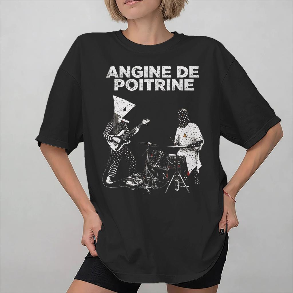 Angina Pectoris Band Merch Unisex Damen T-Shirts Reines Baumwoll-T-Shirt Grafik-T-Shirt Kleidung