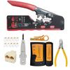 Multifunctional 6P 8P Wire Cable Crimper Stripper Cutter Pliers Network Cat5e Cat6 Cat7 Rj45 Pass EZ Crimping Tool Novelty Gift