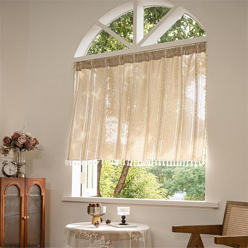 Home Door Curtain for Doorway, Light-filtering Privacy Curtain Bohemian Embroidered Curtain Decoration, Suitable for Temporary Room Dividers,