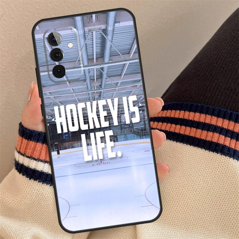 Ice Hockey is Life Cover For Samsung Galaxy A12 A13 A14 A54 A53 A52 A34 A33 A32 A24 A23 A22 A51 A71 Phone Case