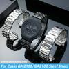 Pulseira de relógio de aço inoxidável GA2100 Para Casio GA-2100 GA-2110 GM2100 Farm Oak pulseira de relógio masculina Acessório de pulseira de metal modificado