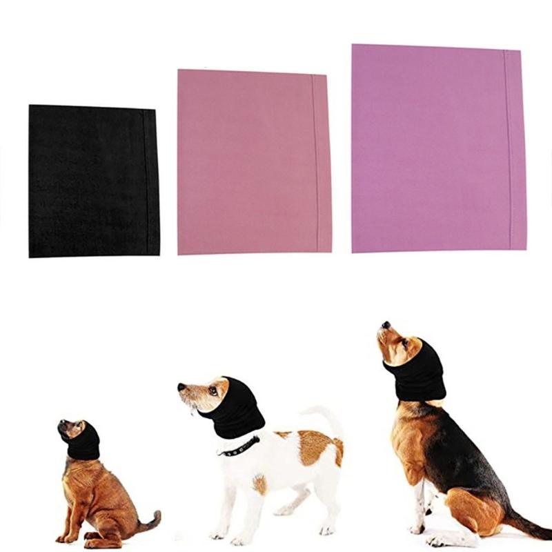Dog Ears Cover Neck Warmer Hearing Protections for Pets Ear Wraps for Grooming Bathing Blowing Drying