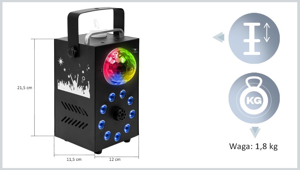 MusicMate MM-WS200 DiscoSmoke Fog Machine