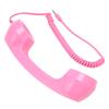 Retro Phone Handset Multifunction Radiation Proof Handheld Cell Phone Receiver for Mobile Phones Computers Pink