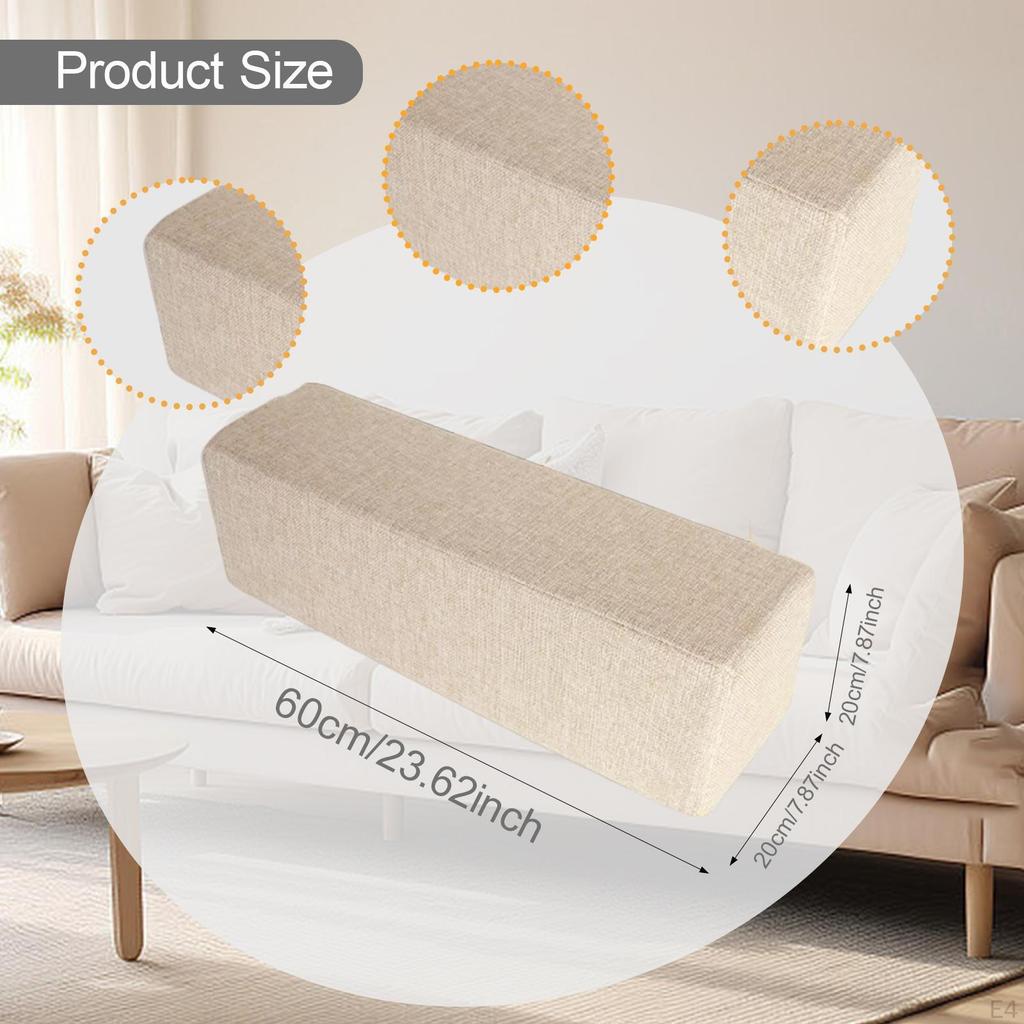 Coussin d'accoudoir pour canapé avec remplisseur d'espace, design étanche lit et canapé