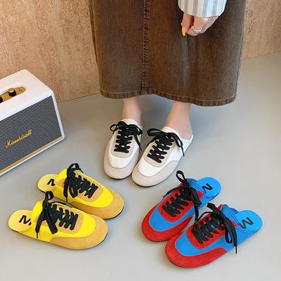 Baotou Half Slippers Women's Summer Wear 2025 New Internet Celebrity Versatile Niche Design Casual Lazy Cool Slippers