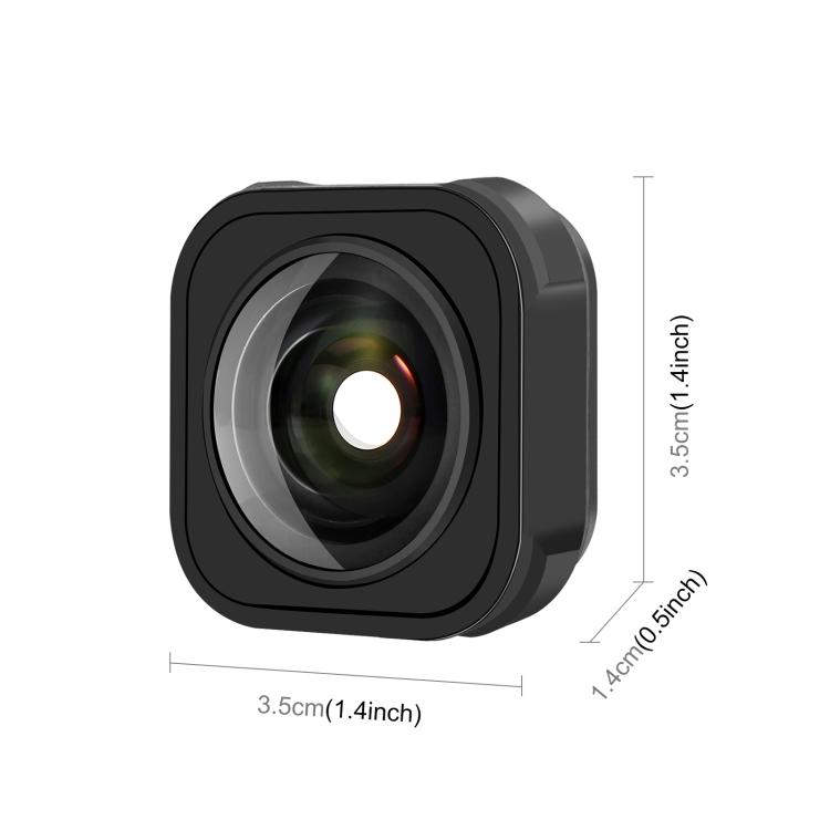 PULUZ Max Lens Mod Obiettivo Grandangolare per GoPro Hero13 Black / Hero12 Black / Hero11 Black / HERO10 Black / HERO9 Black