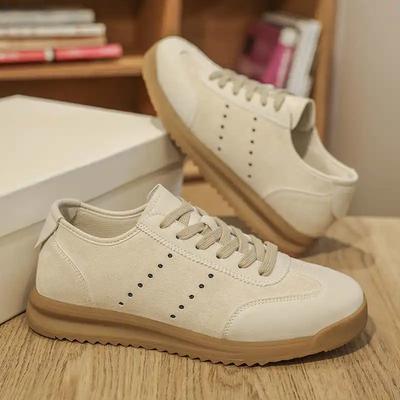 Mode Rund Tå Låga Sneakers Herr Vip Casual Herrskor Skor 12 Storlek Sport 2025sommar Retro Nyhet Superbekväm