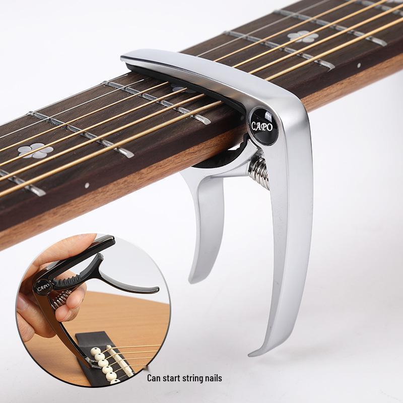 Metal Guitar Capo & Tuner Clip for Acoustic/Electric Guitars & Ukuleles