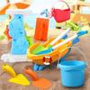 Children's Beach Toy Set, ATV, Sand Digging and Water Toy, Beach Bucket, Hourglass, Shovel, Beach Sand Play Tool Random Colors