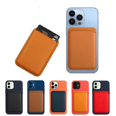 For Magsafe Magnetic Card Holder Case For iPhone 15 14 13 11 12 Pro MAX Mini Leather Wallet Cover XR XS MAX Card Phone Bag Adsorption