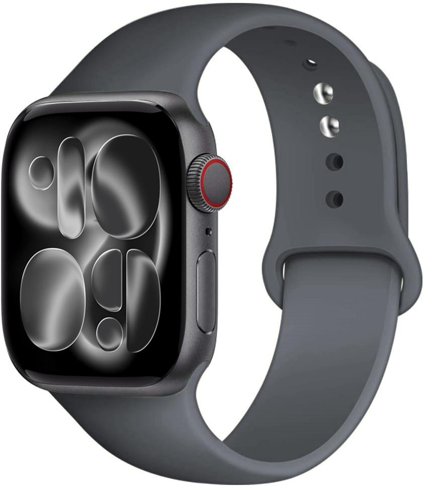 Silicone strap For Apple Watch 11 band 44mm 40mm 49mm 45mm 41mm 38 46mm 42mm correa bracelet iWatch series 9 8 7 6 SE ultra 2 3