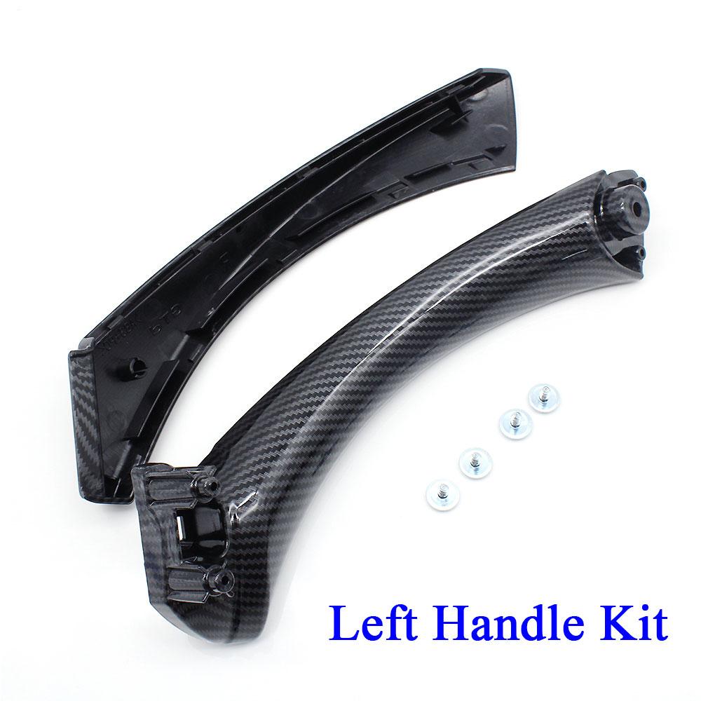 Auto Innentür Kohlefaser Innen Zuggriff Abdeckung Trim Ersatz Für BMW 3 Serie E90 E91 E92 316 318 320 325