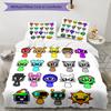 3pcs Sprunki9 pattern bedding set duvet cover set includes duvet cover &pillowcases, perfect all season bedroom decoration & gift