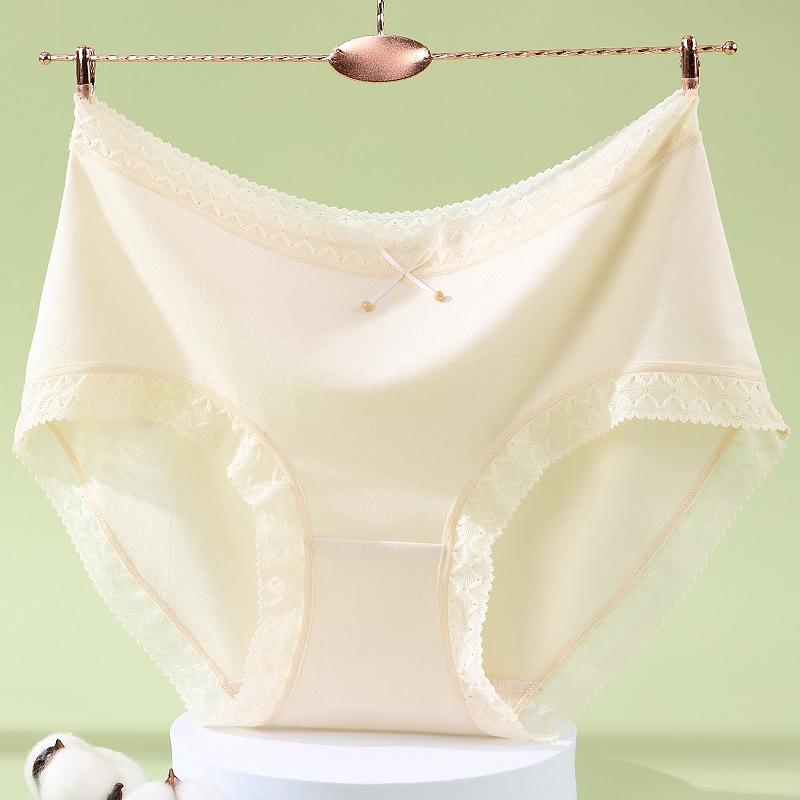 Plus Size Underwear for Women Panties Loose Soft Modal Briefs Mid Waist Seamless Underpants Silk
