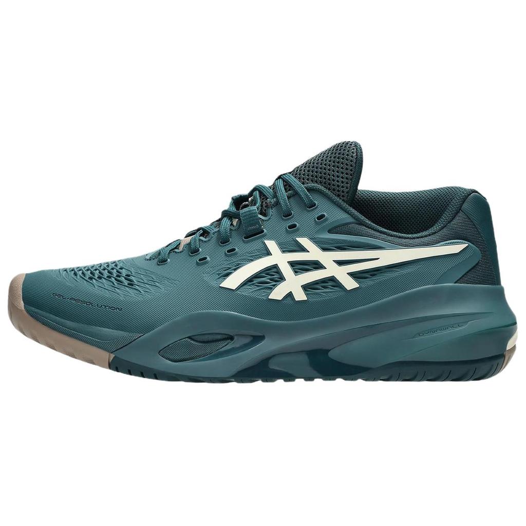New Asics GEL RESOLUTION 10 Anti Slip Wear Resistant Low Top Tennis Shoes Men's Dark Green 1041A487-300