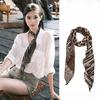 Red belt accessory - women's silk scarf with belt. Fall/Winter high-end denim pants decoration. American retro belt. Fine leather belt.