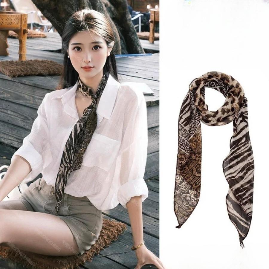 Red belt accessory - women's silk scarf with belt. Fall/Winter high-end denim pants decoration. American retro belt. Fine leather belt.