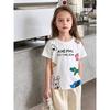 Brand Foreign Trade Children's Clothing 2026 Summer New Style Girls' Pure Cotton Cartoon Print Short-Sleeve T-Shirt Children's Clothing Ins