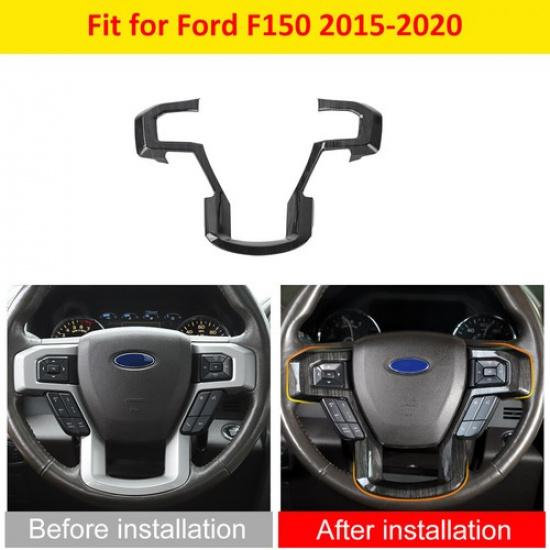 Car Steering Wheel Trim Decoration Cover Kit for Ford F150 F250 F350 Accessories