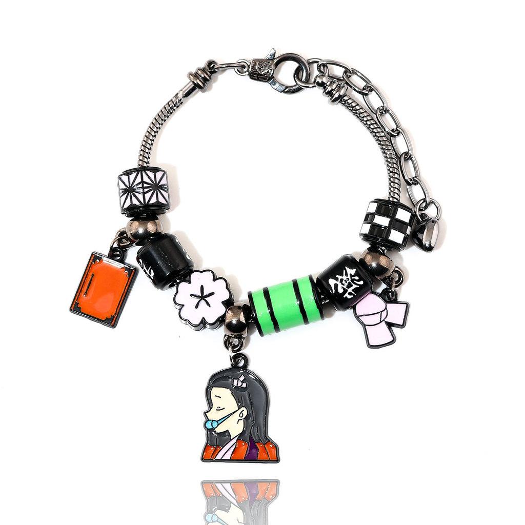 Demon Slayer Kimetsu No Yaiba Pendant Bracelet With Alloy Charm For Fans And Giftgiving