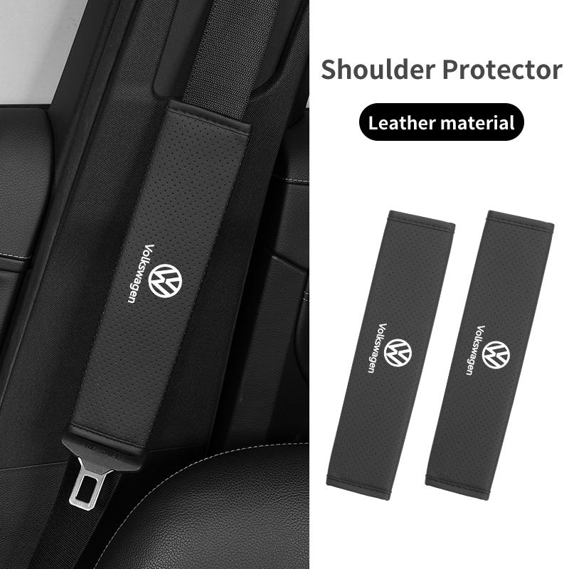 Car Seat Shoulder Pad Seat Belt Buckle Protector Cover Accessories For VW Tiguan CC Jetta Polo Golf Passat Scirocco T-ROC Tou QQ6