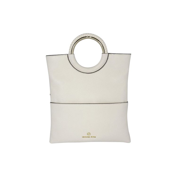

Michael Kors Mk Rosie Letter Logo Solid Leather Tote Shoulder Crossbody Bag Medium Women Bags Cream 32S1LRIC2L-LT-CREAM Basic Set (Bag+Dust Bag)