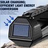New Flashlight Solar Searchlight Strong Light Illumination Portable Handheld Flashlight Outdoor Multifunctional Lighting