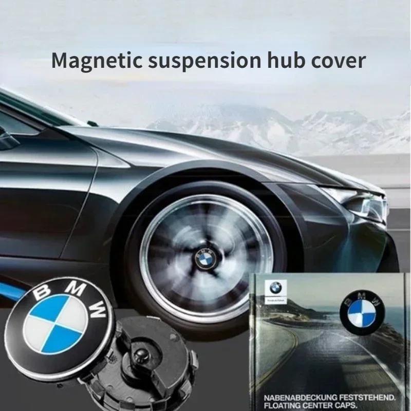 4 ks 56/68mm plovoucích středových krytek kol pro BMW 50. výročí – Pasují na E39 E46 E60 F10 F30 G20 X3 X5 (Příslušenství Auto Hub)