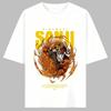 One Piece Anime Sanji Printing Cotton Tshirt Unisex And Unisex Harajuku Trend Y2k Casual Summer Absorb Sweat Tshirt