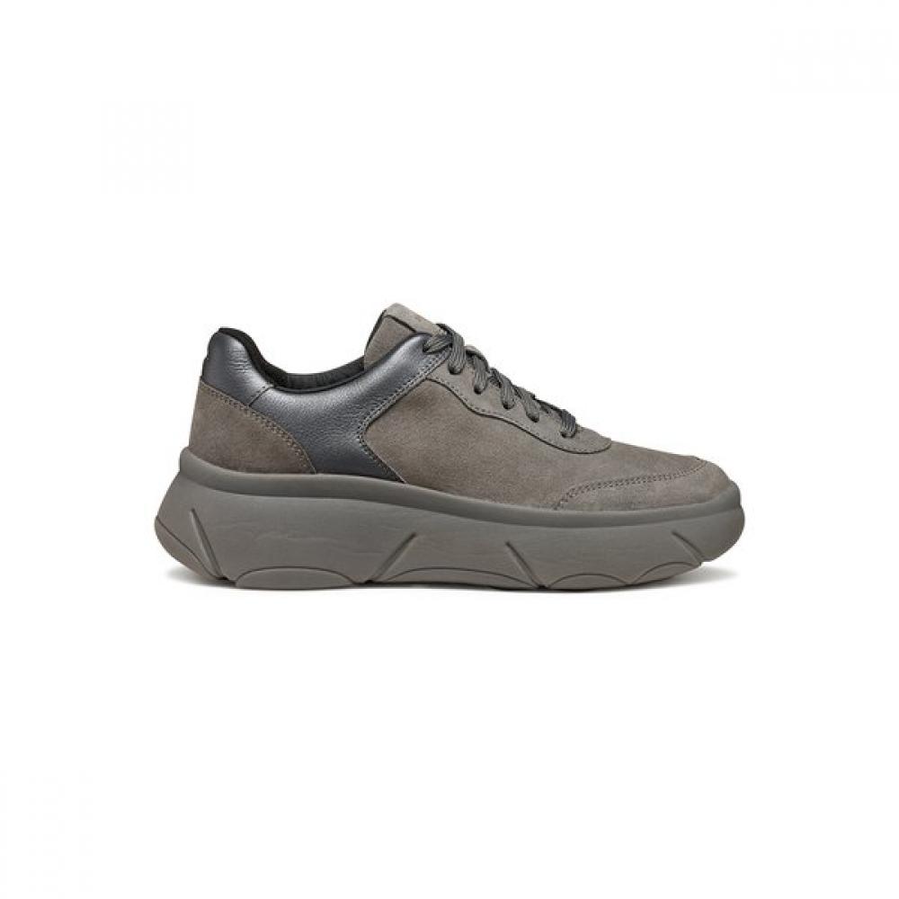 Geox Women S Comfort Height SneakerS Nebula 2.0 Metal Gray 35(225)