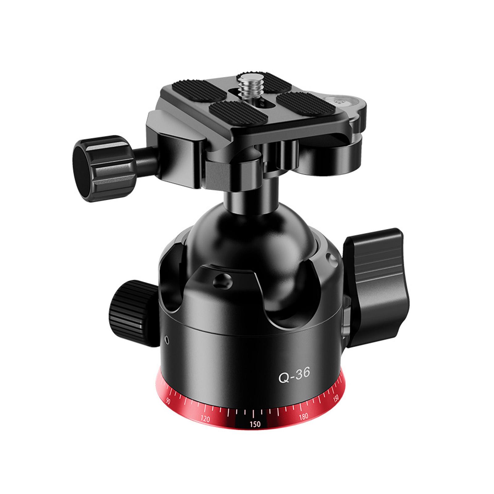 

36mm Low Profile Tripod Ball Head 1 4 Quick Removal Plate for DSLR Monopod Camcorder 360 Degree Rotation