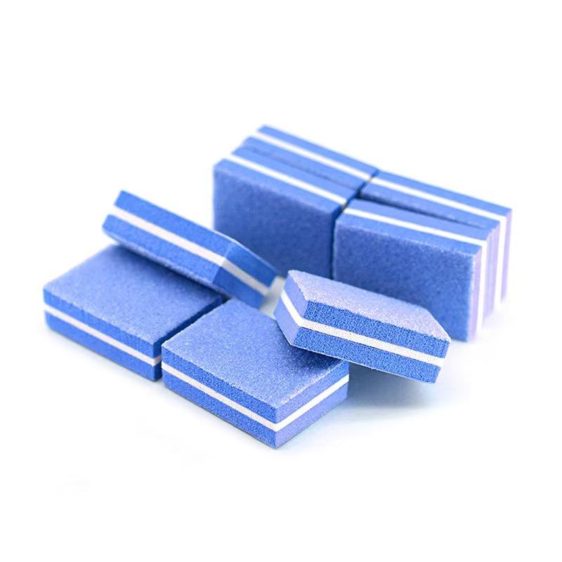 High Elastic Sponge Nail Buffer Block Mini Double Sided Sanding Nail File for Nail Shaping Polishing Manicure Supplies