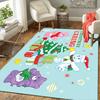 1Pc Christmas Joyful Characters Rug Office Carpet Indoor Outdoor Doormat Nonslip Soft Living Room Christmas Halloween Gift D292215