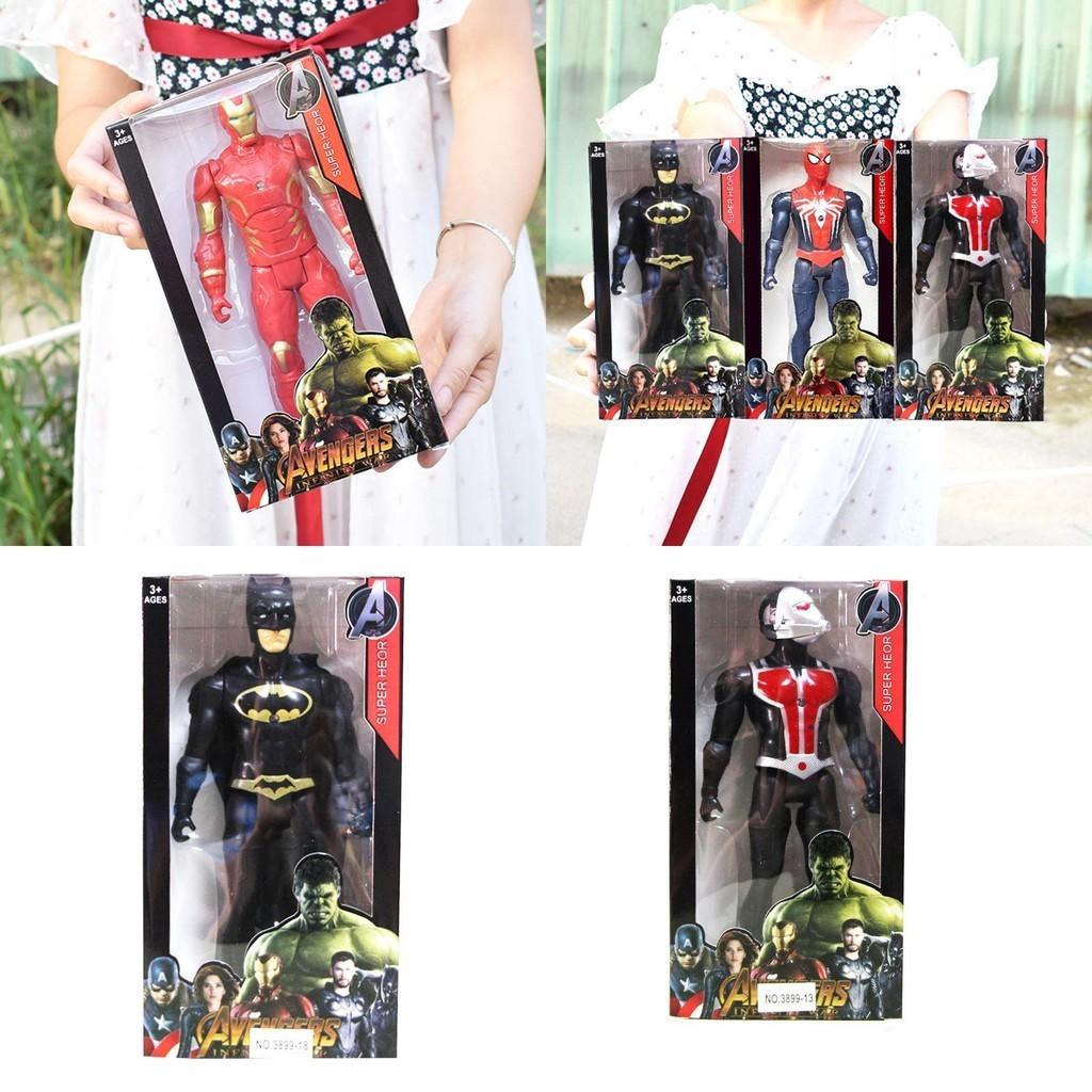 Bunte Superhelden-Actionfiguren mit Spiderman Hulk Iron Man Captain America Perfekt für Kindergeschenke und Sammlerstücke