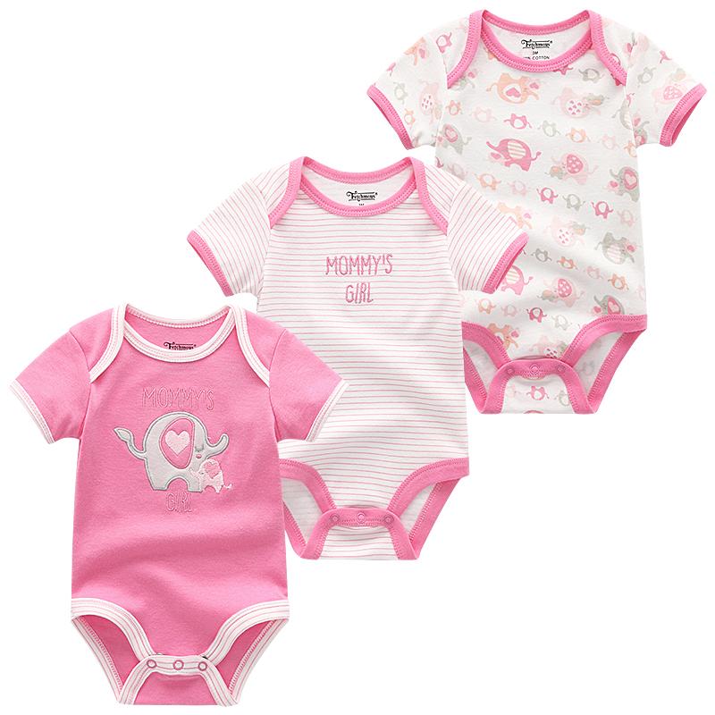 Baby Clothes Short Sleeve Cotton Baby Girl Clothes O-neck Cartoon Infantil Baby Boy Clothes Newborn Toddlers Jumpsuits Pajama Clothing Roupas De Bebe