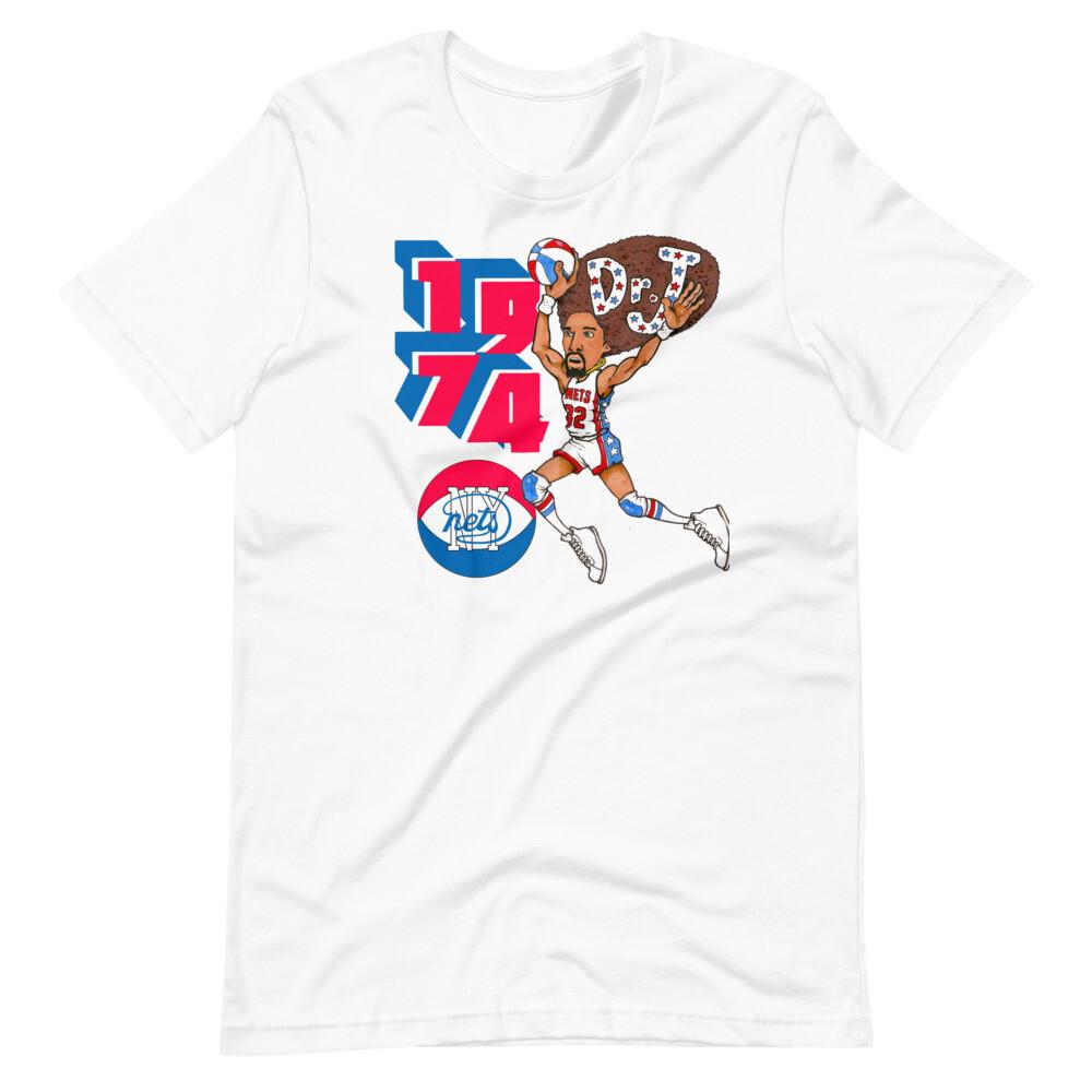 1974 Champs ABA New York Nets Dr. J Julius Basketball Short-Sleeve T-Shirt Unisex T-Shirt S